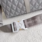 Dior Lingot 50 Duffle Bag In Gray CD Diamond Canvas - Image 2