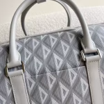 Dior Lingot 50 Duffle Bag In Gray CD Diamond Canvas - Image 7