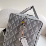 Dior Lingot 50 Duffle Bag In Gray CD Diamond Canvas - Image 8