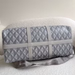 Dior Lingot 50 Duffle Bag In Gray CD Diamond Canvas - Image 9