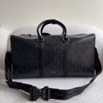 Dior Lingot 50 Duffle Bag In Black CD Diamond Canvas - Image 2