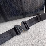 Dior Lingot 50 Duffle Bag In Black CD Diamond Canvas - Image 3
