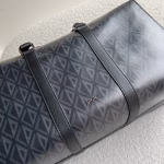 Dior Lingot 50 Duffle Bag In Black CD Diamond Canvas - Image 5
