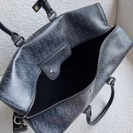 Dior Lingot 50 Duffle Bag In Black CD Diamond Canvas - Image 6