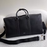 Dior Lingot 50 Duffle Bag In Black Grained Calfskin - Image 9