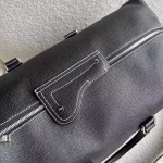Dior Lingot 50 Duffle Bag In Black Grained Calfskin - Image 5