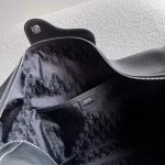 Dior Lingot 50 Duffle Bag In Black Grained Calfskin - Image 7