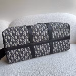 Dior Lingot 50 Duffle Bag In Black Oblique Jacquard - Image 4