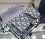 Dior Hit the Road Messenger Bag In Gray CD Diamond Canvas - Image 3