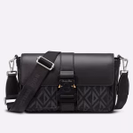 Dior Hit the Road Messenger Bag In Black CD Diamond Canvas