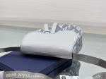 Dior Men's Mini Saddle Bag In Gray CD Diamond Canvas - Image 6
