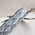 Dior Men's Saddle Bag In Gray CD Diamond Canvas - Image 10