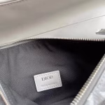 Dior Men's Saddle Bag In Gray CD Diamond Canvas - Image 3