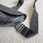 Dior Men's Saddle Bag In Black CD Diamond Canvas - Image 4