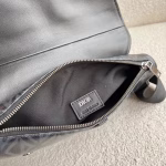 Dior Men's Saddle Bag In Black CD Diamond Canvas - Image 7