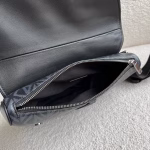 Dior Men's Saddle Bag In Black CD Diamond Canvas - Image 9