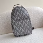 Dior Mini Rider Sling Bag In Gray CD Diamond Canvas - Image 4