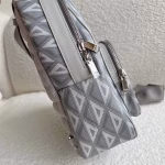 Dior Mini Rider Sling Bag In Gray CD Diamond Canvas - Image 2