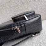 Dior Mini Rider Sling Bag In Black CD Diamond Canvas - Image 7