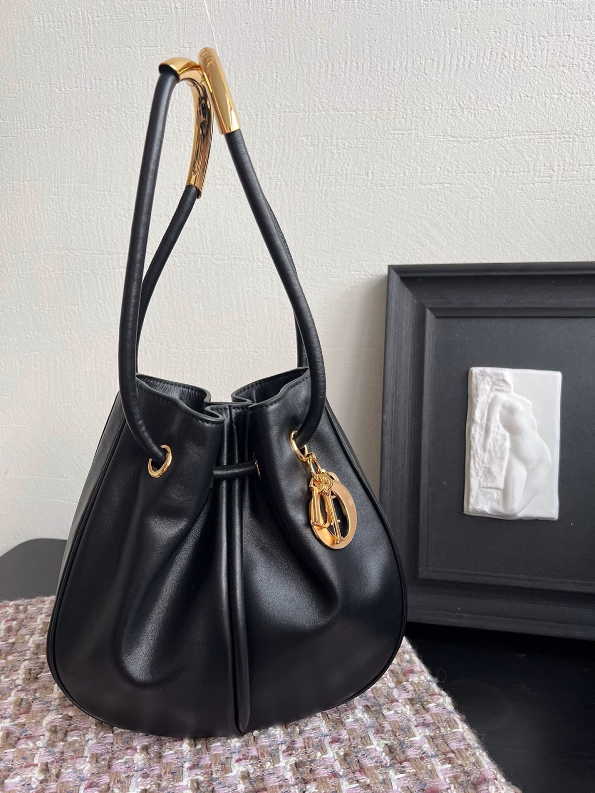 Dior Nolita Medium Bag in Black Calfskin - Image 7