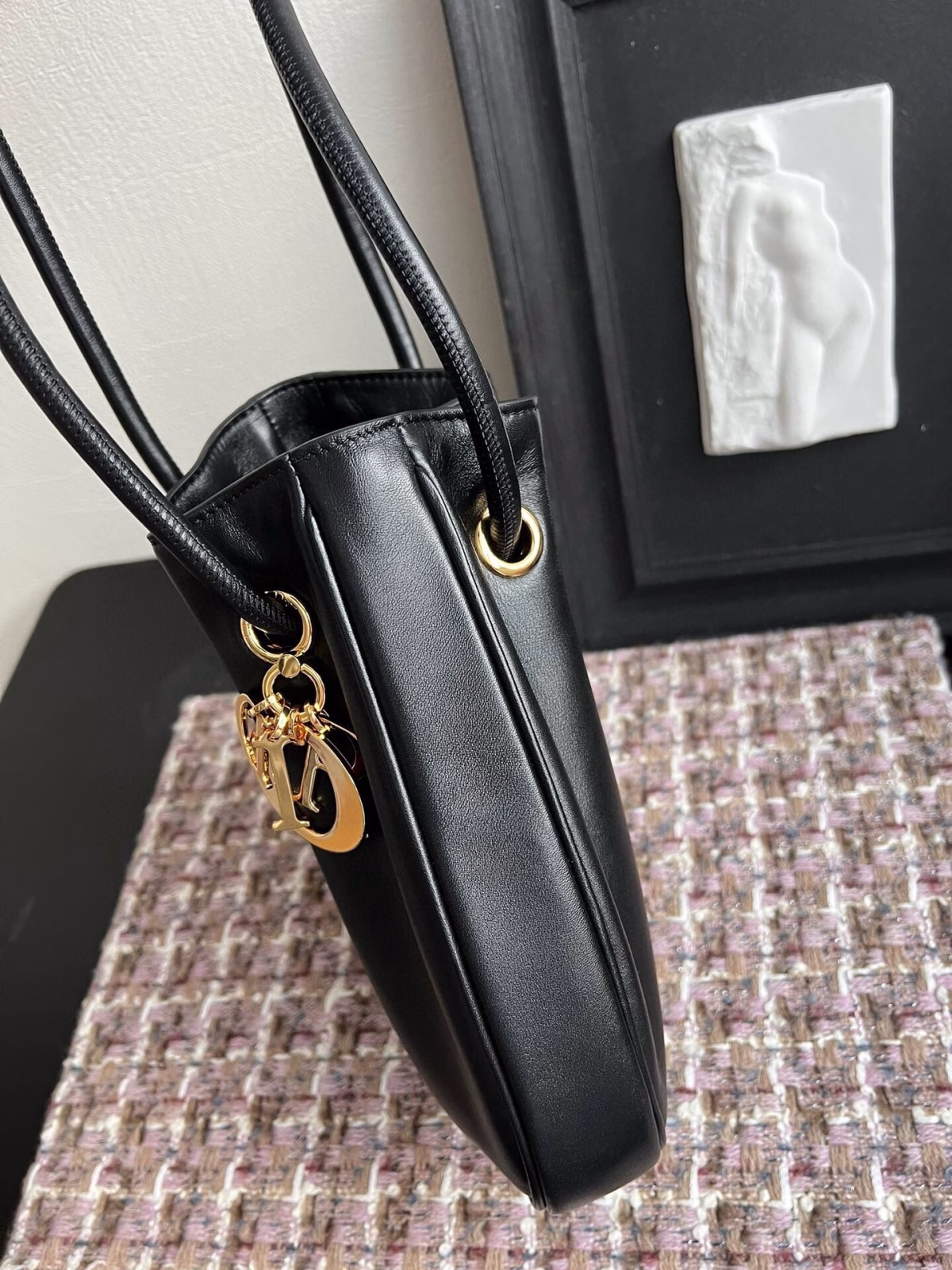 Dior Nolita Medium Bag in Black Calfskin - Image 10
