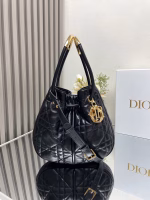 Dior Nolita Medium Bag in Black Macrocannage Lambskin - Image 7