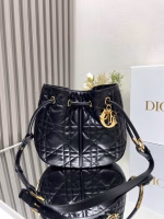 Dior Nolita Medium Bag in Black Macrocannage Lambskin - Image 5