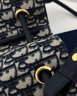 Dior Nolita Medium Bag in Blue Dior Oblique Jacquard - Image 2