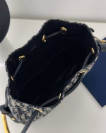 Dior Nolita Medium Bag in Blue Dior Oblique Jacquard - Image 9