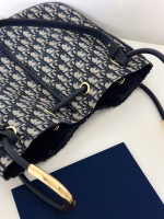 Dior Nolita Medium Bag in Blue Dior Oblique Jacquard - Image 8