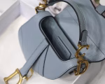 Dior Micro Saddle Bag In Cloud Blue Goatskin - Image 5