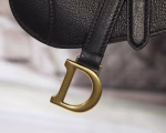 Dior Micro Saddle Bag In Black Goatskin - Image 7
