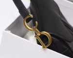 Dior Micro Saddle Bag In Black Goatskin - Image 8