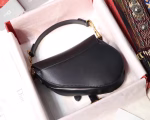 Dior Mini Saddle Bag In Black Calfskin - Image 8