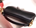 Dior Mini Saddle Bag In Black Calfskin - Image 7