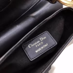 Dior Mini Saddle Bag In Black Calfskin - Image 4