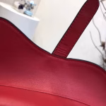 Dior Mini Saddle Bag In Red Calfskin - Image 4