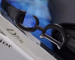 Dior Mini Saddle Bag In Black Ultra Matte Leather - Image 8