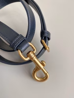 Dior Saddle Mini Bag with Strap in Blue Oblique Jacquard - Image 4