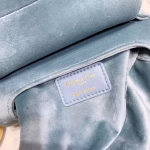 Dior Mini Saddle Bag In Sea Green Velvet - Image 4