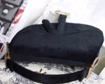 Dior Mini Saddle Bag In Black Velvet - Image 2