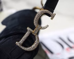 Dior Mini Saddle Bag In Black Velvet - Image 4