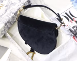 Dior Mini Saddle Bag In Black Velvet - Image 7