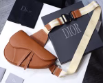 Dior Men's Saddle Belt Bag In Brown Grained Calfskin - Image 7
