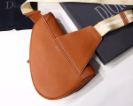 Dior Men's Saddle Belt Bag In Brown Grained Calfskin - Image 2