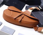 Dior Men's Saddle Belt Bag In Brown Grained Calfskin - Image 6