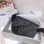 Dior Black DIOR x KAWS Pouch Saddle Bag - Image 7
