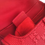 Dior Saddle Bag In Red Braided Leather Strips With Fringe - Image 7