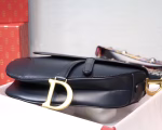 Dior Saddle Bag In Navy Blue Calfskin - Image 6