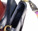Dior Saddle Bag In Navy Blue Calfskin - Image 7